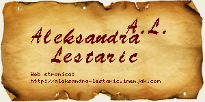 Aleksandra Leštarić vizit kartica